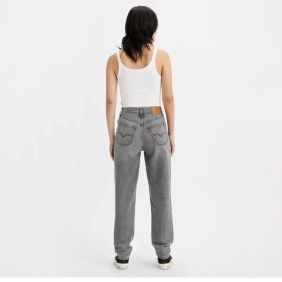 Levi’s Premium 501 Button Fly High Rise Mom Jeans Big E Size 27 - Picture 2 of 14